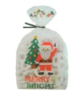 Christmas Santa Claus Merry Bright 20 Ct  Treat Bags With Ties Wilton - £3.31 GBP