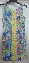 Lilly Pulitzer Sheath Dress Sleeveless Lined Scoop Neck Neon Women&#39;s Size 00 - £47.05 GBP