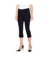 NYDJ Not Your Daughter's Halle Roll Cuff Stretch Crop Black Jeans Plus 24W - $34.64