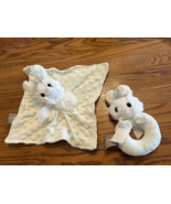 Lil Llama popcorn Plush Lovey and ring rattle lot security blanket 2019 - $470.22 MXN