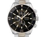 HUGO BOSS OCEAN EDITION HERRENUHR HB1513705 SILBER/GOLD GARANTIE NEU VER... - £103.68 GBP