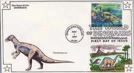 ZAYIX US 3136 FDC Dinosaurs - Nice Color Cachet - Volcano Scene - Camptosaurus - £6.49 GBP