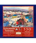 SunsOut puzzle Sleighride Twosome 550 piece winter scene Mary Ann Vessey - £3.90 GBP