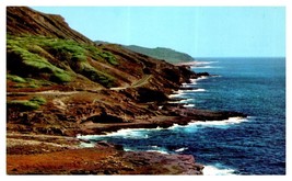 Shoreline Drive Oahu Between Hanauma Bay &amp; Halona Blow Hole Hawaii Postcard - £6.95 GBP