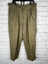 German Military Wool Field Pants Size: 40&quot; x 30&quot; #3 - £51.98 GBP