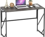 Elephance No-Assembly Study Office Desk Foldable Table For Small Spaces,... - £81.31 GBP