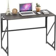 Elephance No-Assembly Study Office Desk Foldable Table For Small Spaces,... - £81.46 GBP