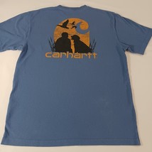 Carhartt 103178 445 Original Fit Men's Blue Cotton T-Shirt Short Sleeve Size M image 2