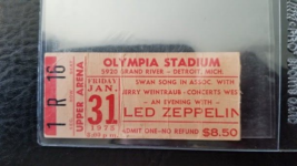 LED ZEPPELIN - ORIGINAL DETROIT MICHIGAN JAN. 31, 1975 CONCERT TOUR TICK... - £119.90 GBP