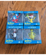 Dr Seuss 4&quot; Vinyl Figure Set of 4 By Culturefly Grinch Cat In Hat Sam I ... - €47,59 EUR