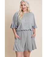 Women&#39;s Plus Size Solid Rayon Modal Mini Romper - $37.69 CAD