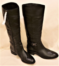 Sam Edelman Knee High Leather Boots Sz-9.5M Black - $139.98