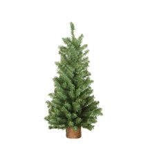 Gerson Company Mini Canadian Pine Christmas Tree in Natural Wood Base 18... - $25.72