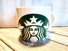 Starbucks Coffee Mermaid Logo Mug Cup Green Siren White 14 oz  - £4.99 GBP