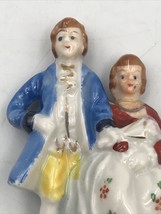Vintage Occupied Japan Porcelain Victorian Couple Figurine 3&quot; Tall  - £7.58 GBP