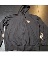 Hooded Jacket Assasin&#39;s Creed Graphic Black Full Zip Print Unisex Size L... - £15.10 GBP