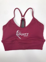 Vestem my sporty shop padded sports bra women’s small maroon H2 - £19.16 GBP