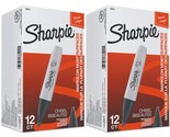 Sharpie 38201 Chisel Tip Permanent Markers, Black; 2-Packs of 12 Markers... - $53.99