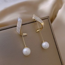 2022 New Clic Elegant Imitation  Dangle Ear For Women Crystal Long Tel Exquisite - £43.02 GBP