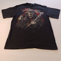 Men’s T-Shirt Black Halloween Graphic Tee Crew Neck Short Sleeve Measure... - $165.69 MXN