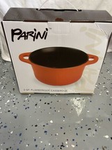 Parini 2 Qt. Flameproof Casserole Dish with Lid - Brand New - £31.46 GBP