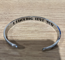 I F--king Love You Cuff Bracelet Great Gift Idea! NEW - £12.68 GBP