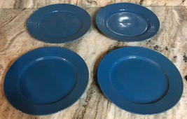 Royal Norfolk 10 1/2&quot; Dinner Plates Set Of 4 Light  Blue(New)SHIPS N 24 ... - £34.85 GBP