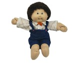 VINTAGE 1982 CABBAGE PATCH KIDS BABY BOY BROWN HAIR &amp; TOOTH STUFFED PLUS... - $56.05