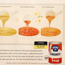 1957 Heinz Condensed Canned Soups Advertisement 57 Variety Foods Vintage... - $554.45 MXN