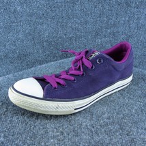 Converse Youth Girls Sneaker Shoes Purple Fabric Lace Up Size 5 Medium - £19.55 GBP
