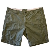 Ralph Lauren Denim Supply Shorts Mens 38 Green Heavy Cotton Casual Chino... - $19.18