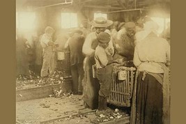 African American Children in Oyster Shucking Factory - Art Print - £17.57 GBP+