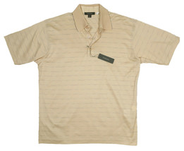 NEW $345 Ermenegildo Zegna Polo Shirt!  L  Yellow With Blue Stripes  *IT... - $119.99