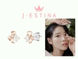 J.Estina Iu Pick Lala J Earrings (JJLJEQ2BS317SR000) Korean Jewelry - £87.12 GBP