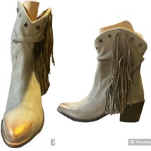 Circle G fringed boot in Gray - size 8.5 - $67.32