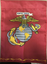 12x18 Marines Garden Flag Double Sided Marine Corps Sleeve Officially Licensed - £24.31 GBP