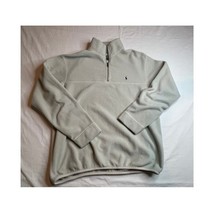 Vintage Ralph Lauren Polo Sweatshirt Mens Large Beige Tan Pullover 1/4 Z... - $26.84