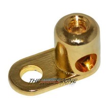 Brand New High Quality Gold Plated 4 Gauge Ground Terminal (1/Pack) - £10.81 GBP