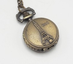 Paris Eiffel Tower Pocket Watch Quartz - $19.79
