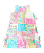 LILLY PULITZER Multicolor Petal Patch Sleeveless Shift Dress Girls 10 - £55.04 GBP