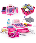 Grocery Store Pretend Play Electronic Toy Cash Register Set - STEM Cash ... - $40.09