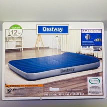Bestway Tritech 12” Queen Air Mattress With Built-In Pump Antimicrobial Coating - £17.40 GBP