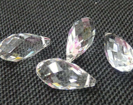 200PCS 12x6mm Teardrop Shape Tear Drop Glass Faceted Loose Crystal Beads DIY - £10.65 GBP