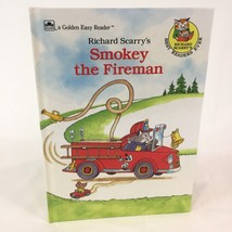 NEW 1988 Golden Book Smokey The Fireman Richard Scarry Easy Reader Old Stock - £15.81 GBP