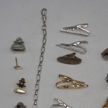 Lot of 25+ Mens Jewelry Tie Bar Watch Fob Tie Tack etc. - £61.79 GBP