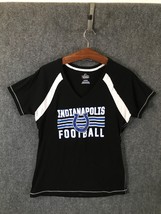 Majestic Indianapolis Colts Womens T-Shirt Size XL Black Short Sleeve - £7.75 GBP