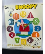 Vintage Snoopy Fit a Shape Clock Complete Peanuts 1965 - $48.22 CAD