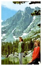 Dream Lake Rocky Mountain National Park Train Union Pacific Railroad Postcard - £7.09 GBP