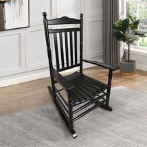 Balcony Porch Adult Rocking Chair- Black - £111.64 GBP