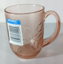 Vintage Arcoroc France ROSA PINK MUG Glassware - $9.97